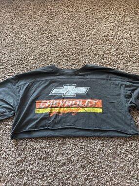Chevrolet Racing Black Crop Tee - Women's
